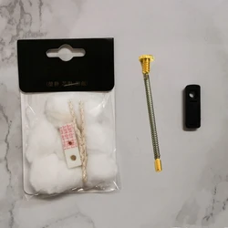 Kit de fieltro de mechas de algodón y ahorro de aceite Anti volátil, parte inferior de goma y resorte para encendedor de aceite de queroseno Zippo, accesorio de reparación de actualización