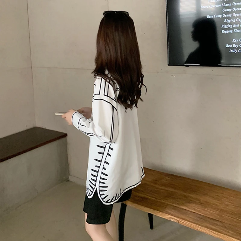 Fashion printing shirts New chic Women\'s Blouses ladies shirt 2023 Spring Summer Tops Blusas Mujer casual loose ladies shirts