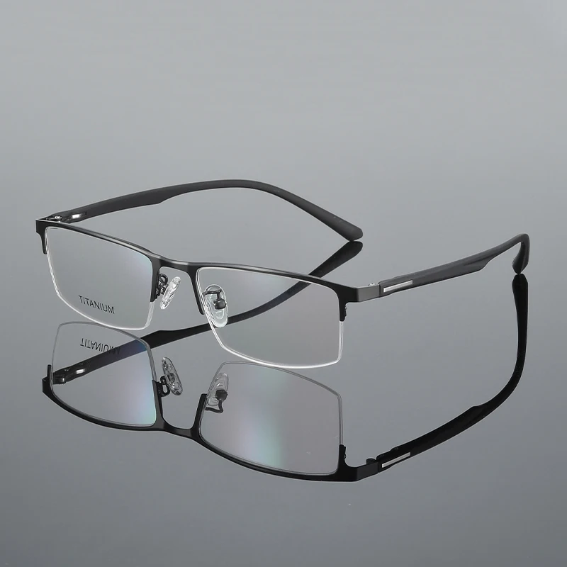BCLEAR Progressive Multifokale Photochrome Lesebrille Anti-blau Licht Weit Anblick Gläser Männer Halb Rahmen Business Presbyopie Brille 3