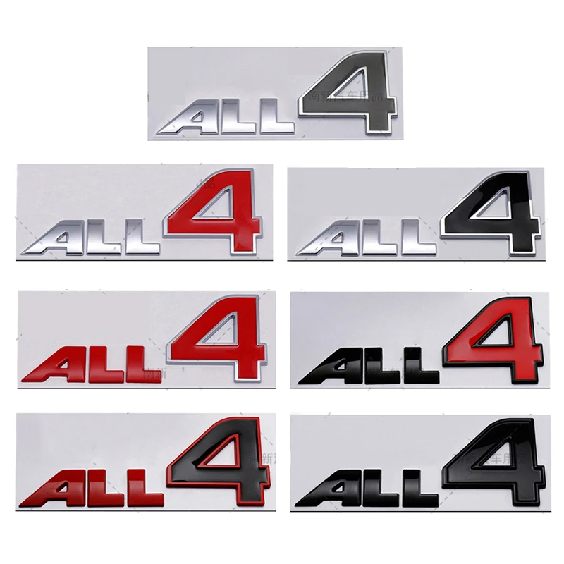 

Car Metal ALL 4 Letter Logo Emblem Badge Sticker For Mini Cooper R55 R56 R57 R58 R59 R60 R61 Countryman Car Trunk Fender Decal