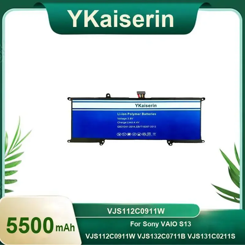 

YKaiserin 5500mAh Replacement Battery For Sony VAIO S13 VJS112C0911W VJS132C0711B VJS131C0211S VJS112C0111B Laptop Batteries