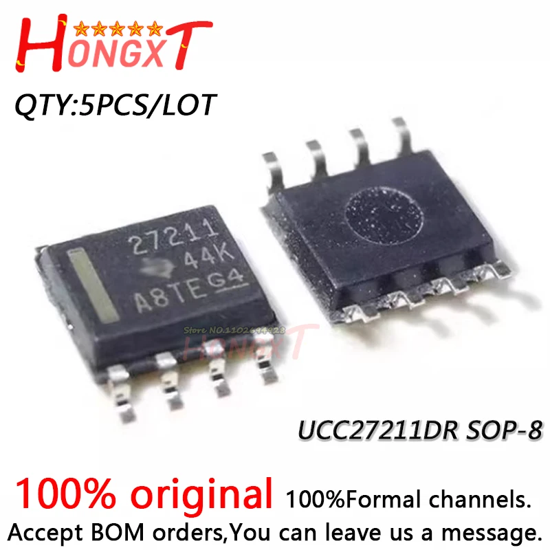 5PCS 100% NEW UCC27211DR UCC27211 UC27211 27211 SOP-8.Chipset