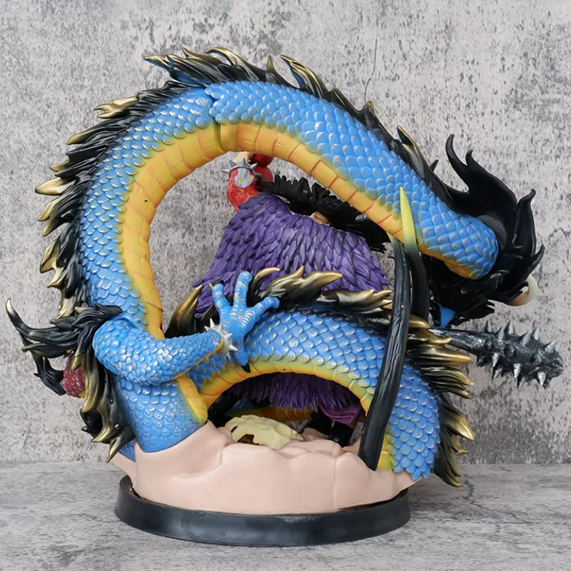 Integrated Four Emperors Hundred Beasts Dragon Scene Black Pearl Anime Character Model Toy Accessories Decoration Birthday Gift