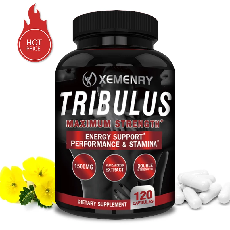 

Tribulus Capsules - Improves Mood, Increase Muscle Mass, Promotes Muscle Growth, Improve Endurance and Athletic Performance