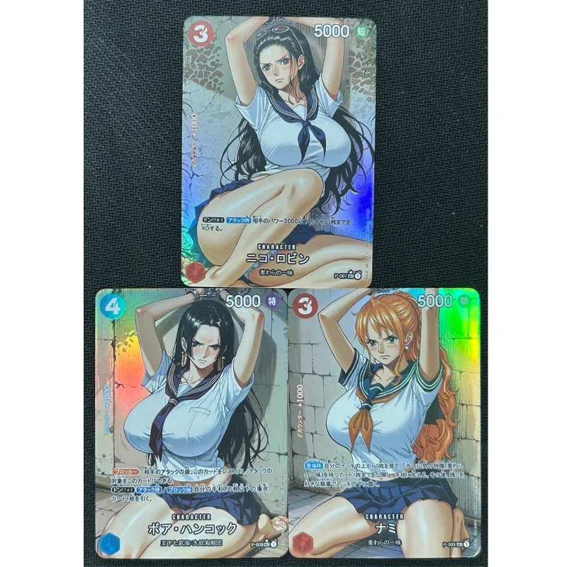 Diy One Piece Nami Monkey Roronoa Zoro D Luffy Self Control Collect Signature Trading Flash Card Anime Cartoon Gift 63*88mm