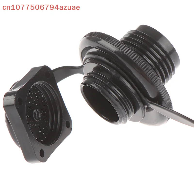 0.92in New Black Plastic Inflatable Fishing Boat Replacement Air Valve Marine Valve 22mm Inflatable Boat Air ValveUniversal Box