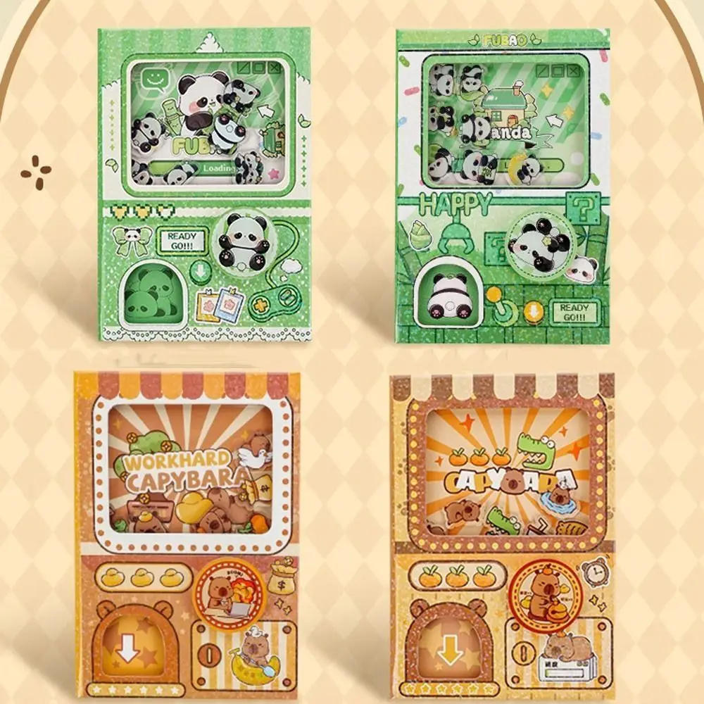 

Creative Gashapon Machines Notebook Portable Hardcover Capybara Pocket Book Color Inner Page Thicken Paper
