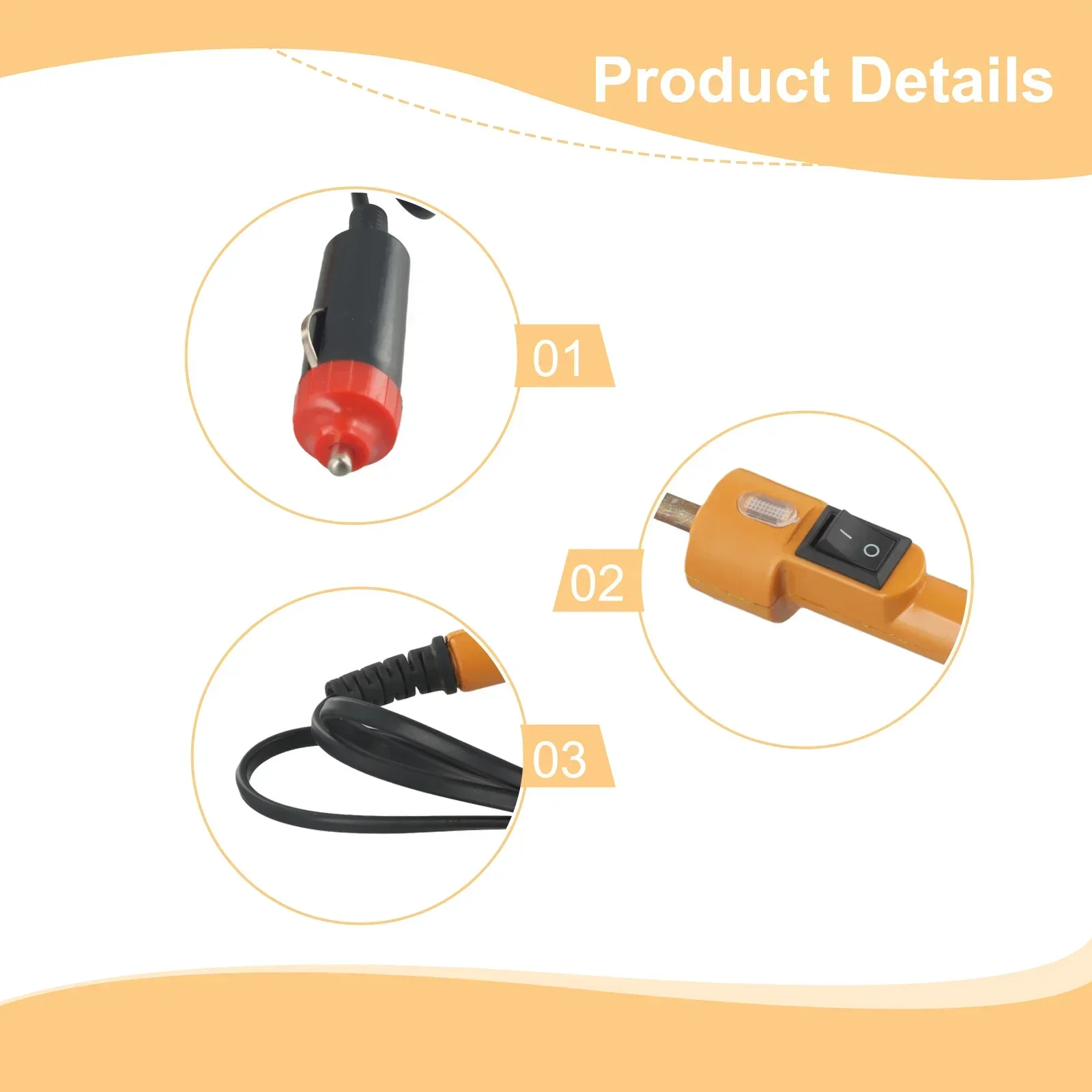 Herramienta eléctrica de calentamiento rápido, soldador de 12V, calentamiento externo, aspecto novedoso, resistente a la corrosión, diseño preciso