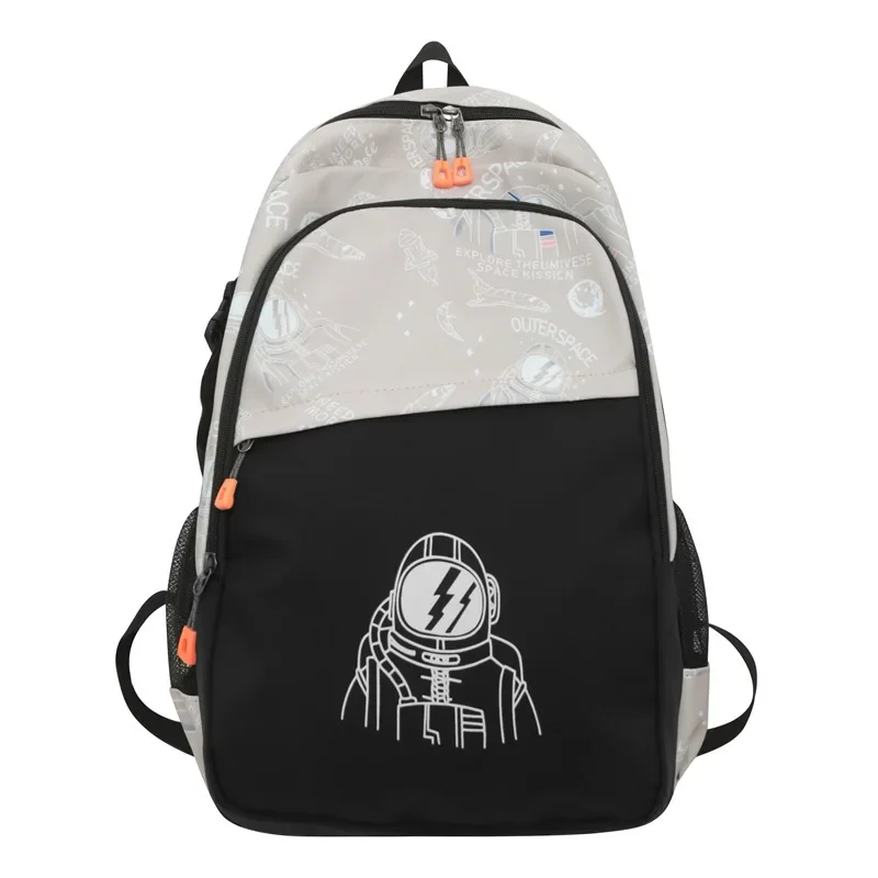 New Backpack Male Fashion Spine Protection Brand High School Students Backpack Large Capacity Wear-resistant Computer Bag