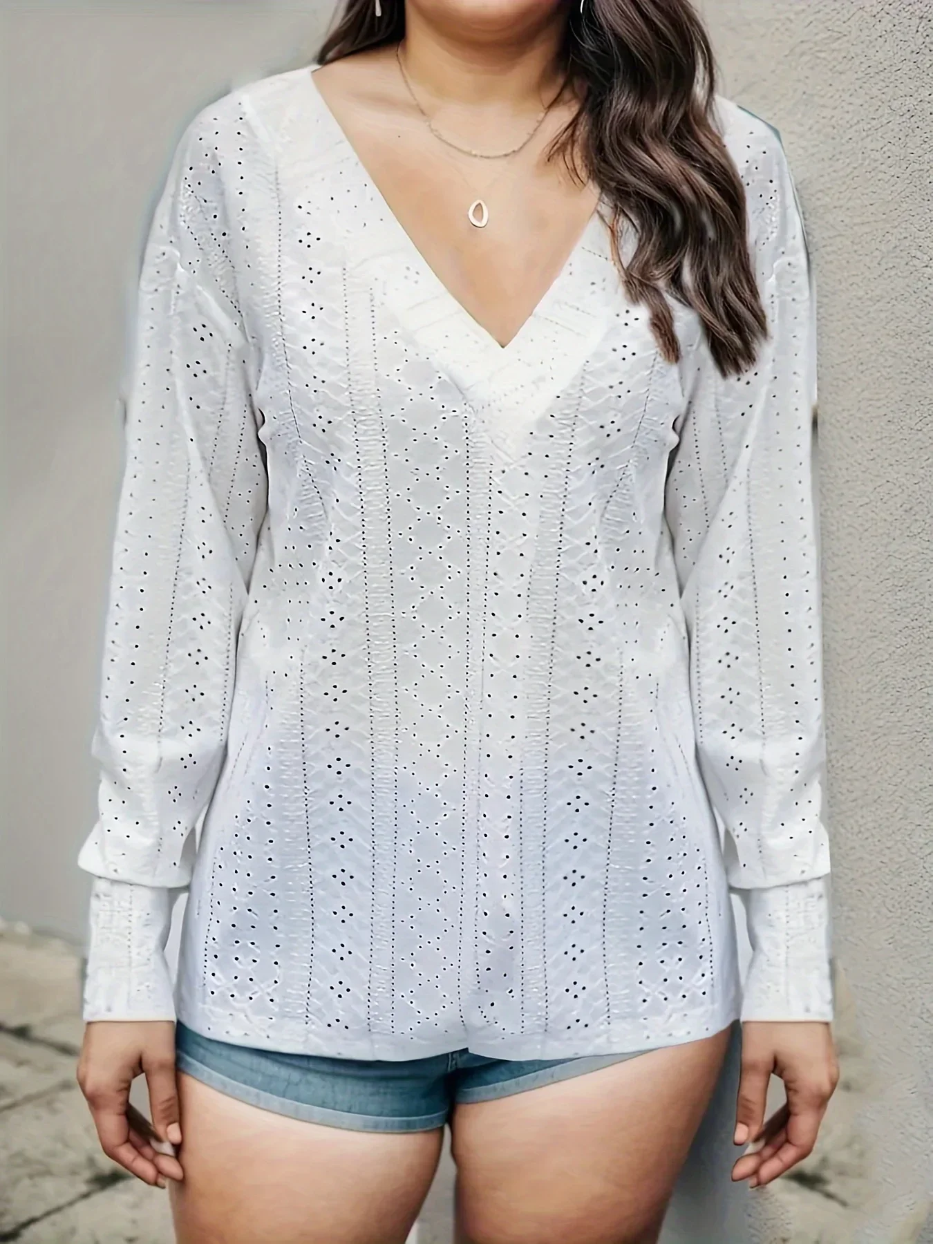 

Плюс размер 1XL-5XL, новая женская рубашка, блузка на пуговицах, повседневная базовая футболка с v-образным вырезом и длинным рукавом