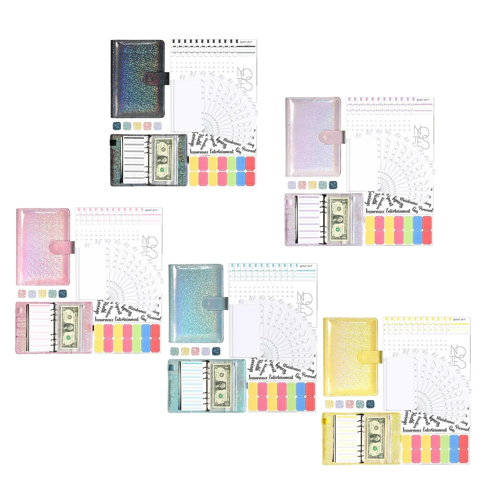 Notebook Binder Budget Envelop voor Budgettering Onkostenbesparende factuur