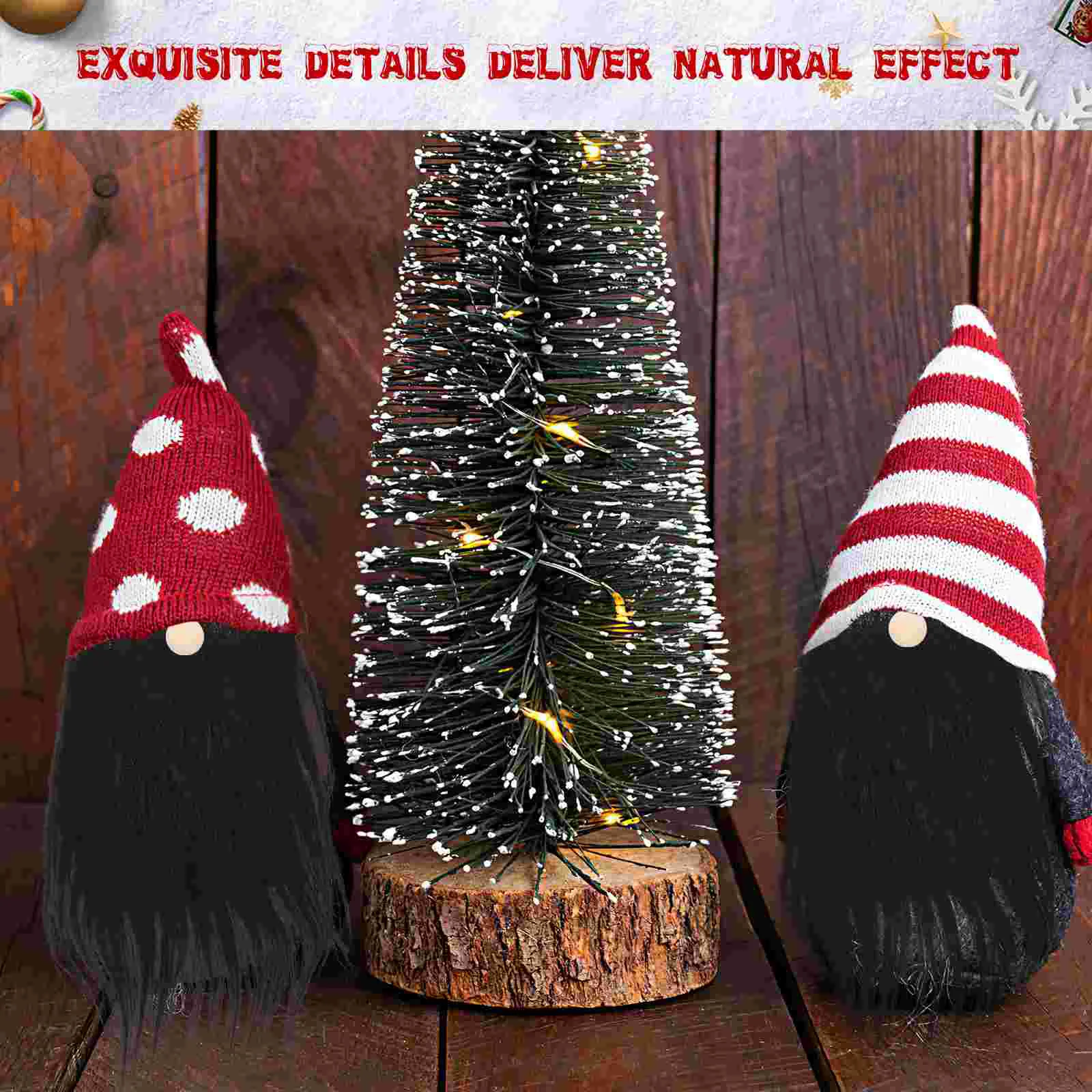 Beard Hair Accessories Gnome Beards Fake Fur Men's Razors for Shaving Xmas Ornaments Dwarf Comb Crafting Supplies Wood Balls