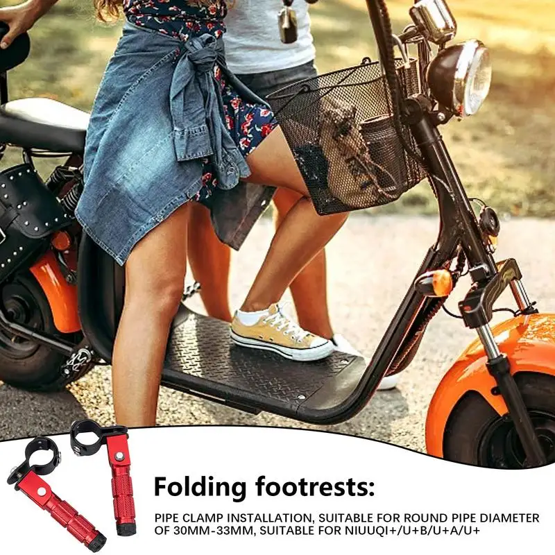 Motorcycle Pedals Foot Electric Motor Foldable Foot Pedal Pegs Child Pedal Folding Pedal For Scooter And Electric Motorcycle