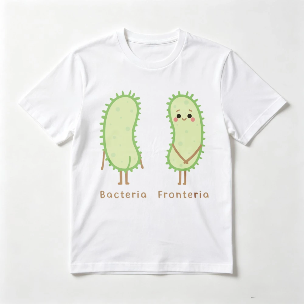 Bacteria Cartoon Graphic Printed T Shirt - Funny Microbiology Science Biology Student Gift Tshirt Summer Short Sleeve T-shirt