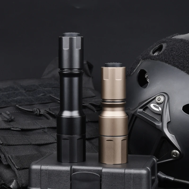 Metal Cloud-DD  MCH Flashlight 1000Lumen Powerful Pistol Weapon Scout Light Tactical Hunting Airsoft Torch with Helmet Clip Rail