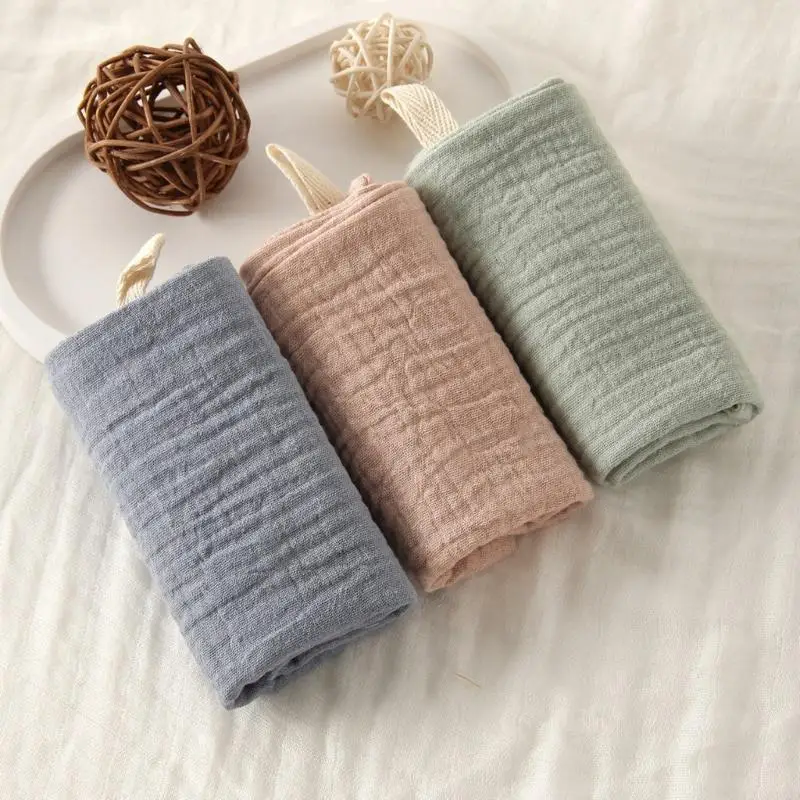 DXAD 3Pcs Cotton Square Towel for Baby, Fashionable Newborns Mouth Wipe Cloths Reusable Nursing Bib Infant Burping Cloths