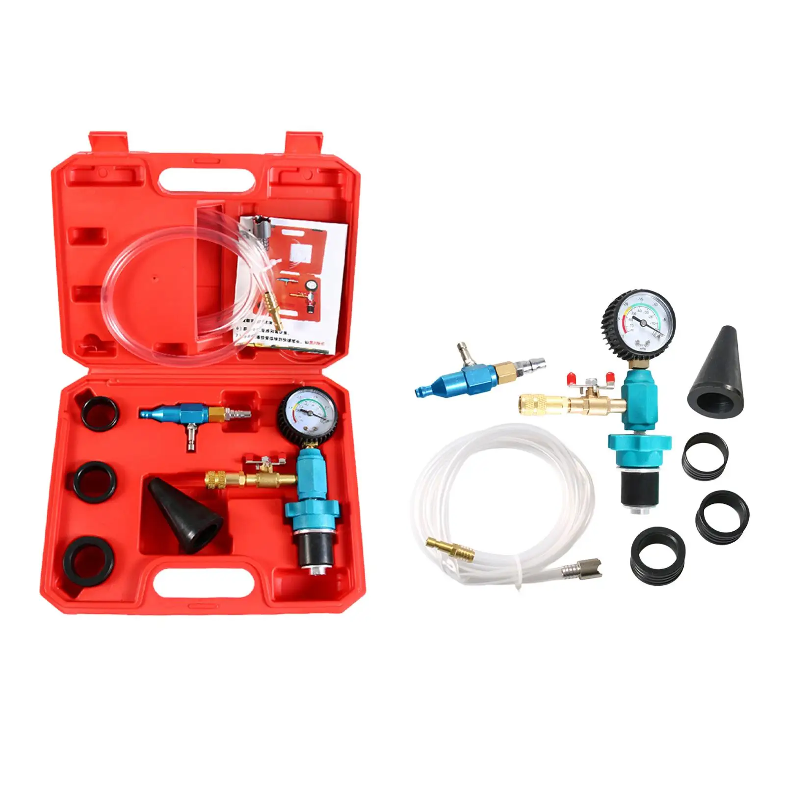 

Coolant Vacuum Refill Set Vacuum Filler Easy Carrying Water Tank Leakage Detection Multifunction for Auto Truck Repair Tool