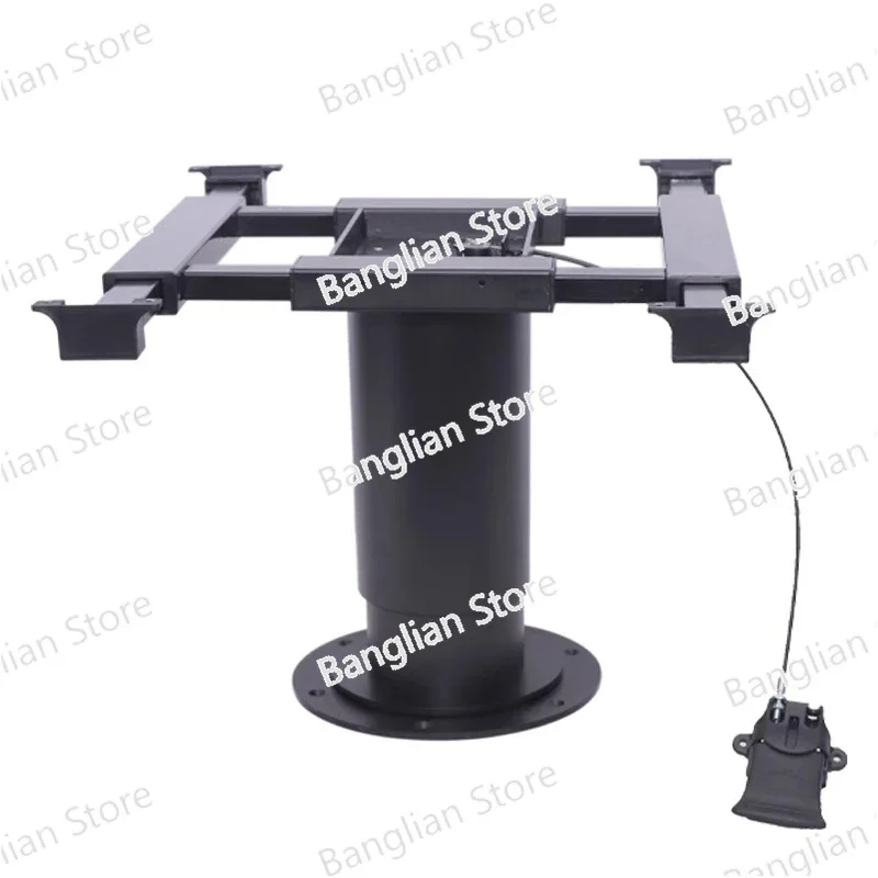 Imagem -03 - Base de Mesa de Altura Ajustável para Campista rv Pernas de Mesa Elevadas Pneumáticas Permite Tampo de Mesa com Função Giratória e Deslizante