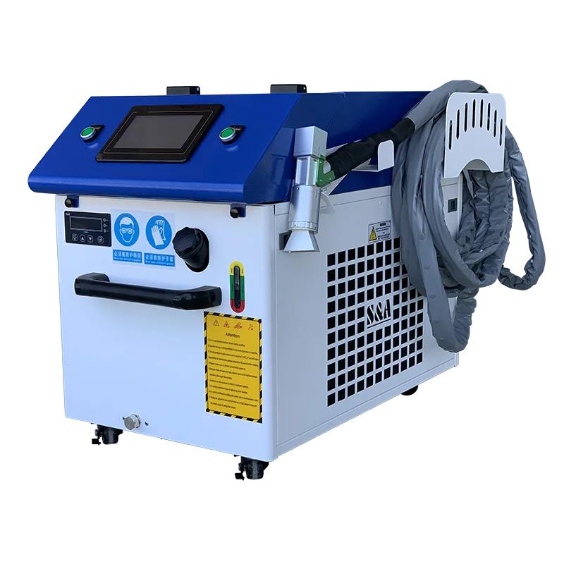 Handheld Fiber Laser Cleaning Machine 1-3KW New Rust Removal For Metal Aluminum Stainless Steel Pshinecnc 3-Year Warranty