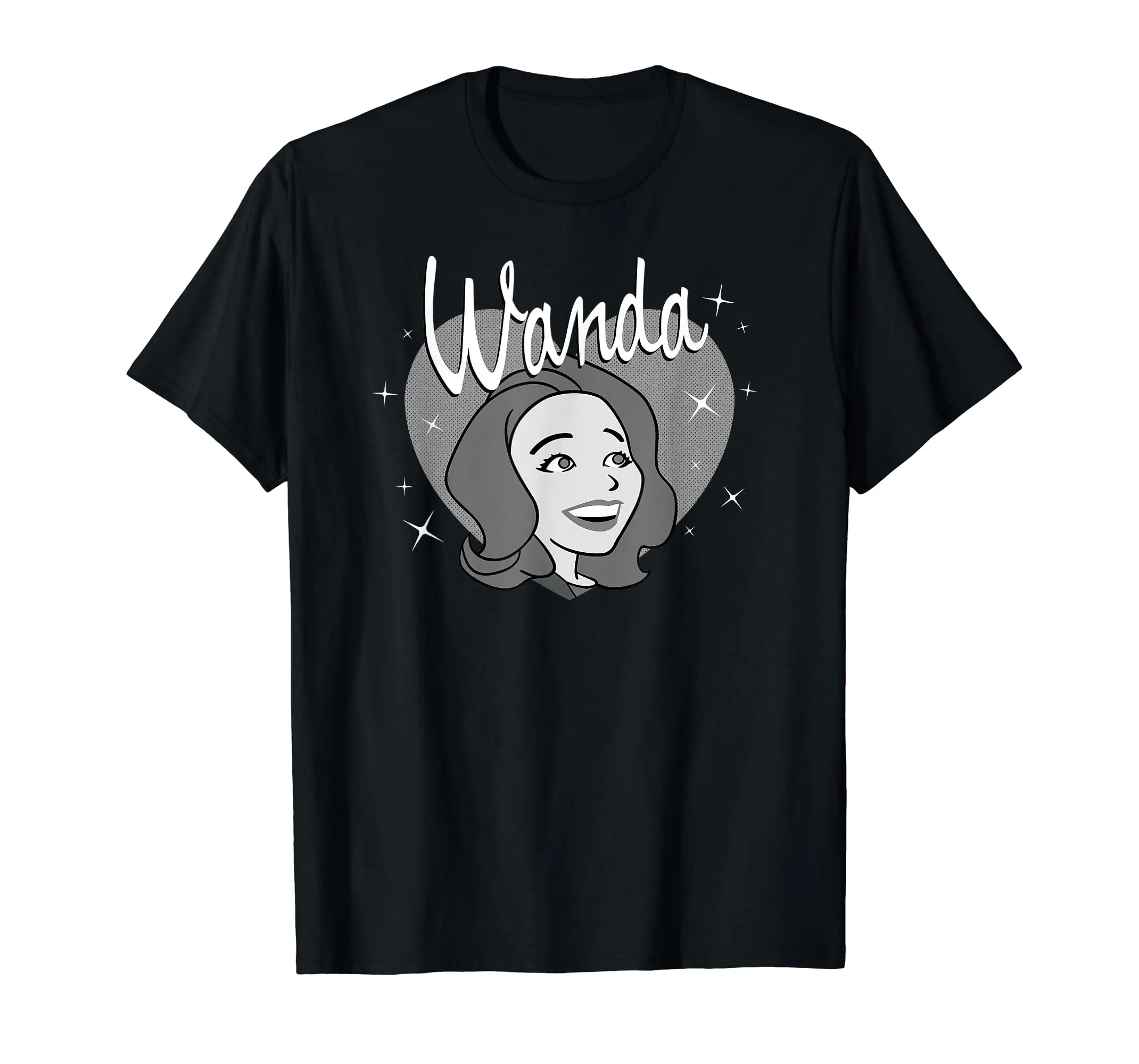  WandaVision Wanda Maximoff Heart Retro 60s T-Shirt