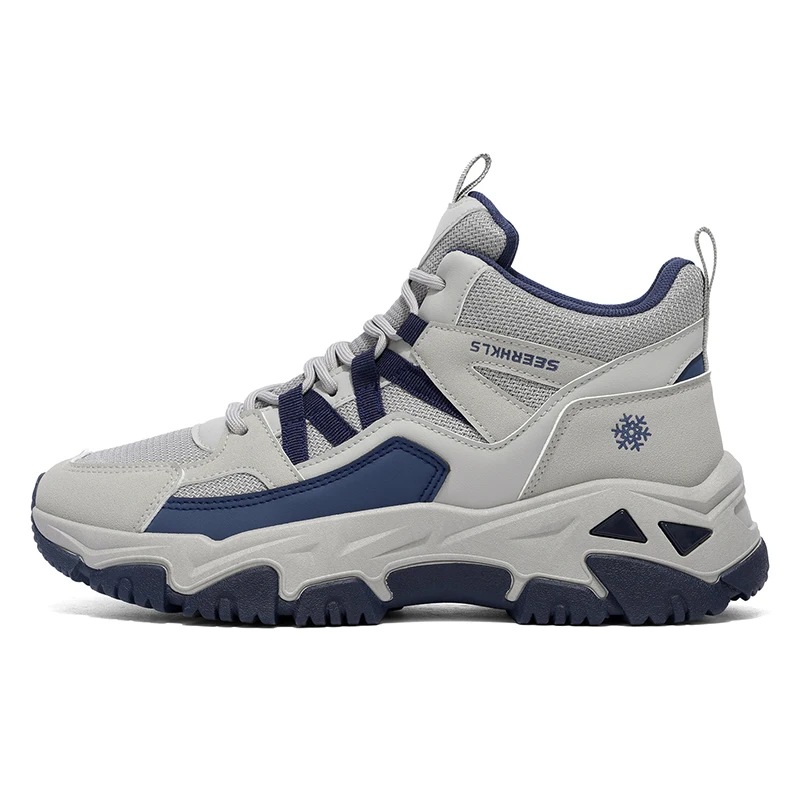New Model Men's Outdoor Sports Shoes   Comfortable and Wear resistant Athletic Shoes   Fashionable Color Plaid Casual Shoes