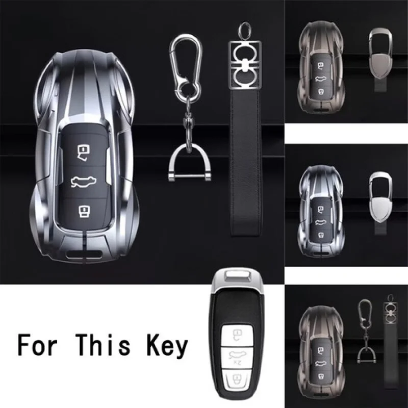 

Zinc Alloy TPU Key Case Cover For Audi A3 A6 A7 A8 S8 Q8 E-Tron S3 S6 S7 Q7 SQ8