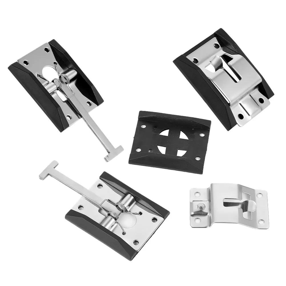 

2Sets Stainless Steel Cargo Trailer Door Latch Heavy Duty Rv Door Holder Hook Replacement Kit Easy Installation