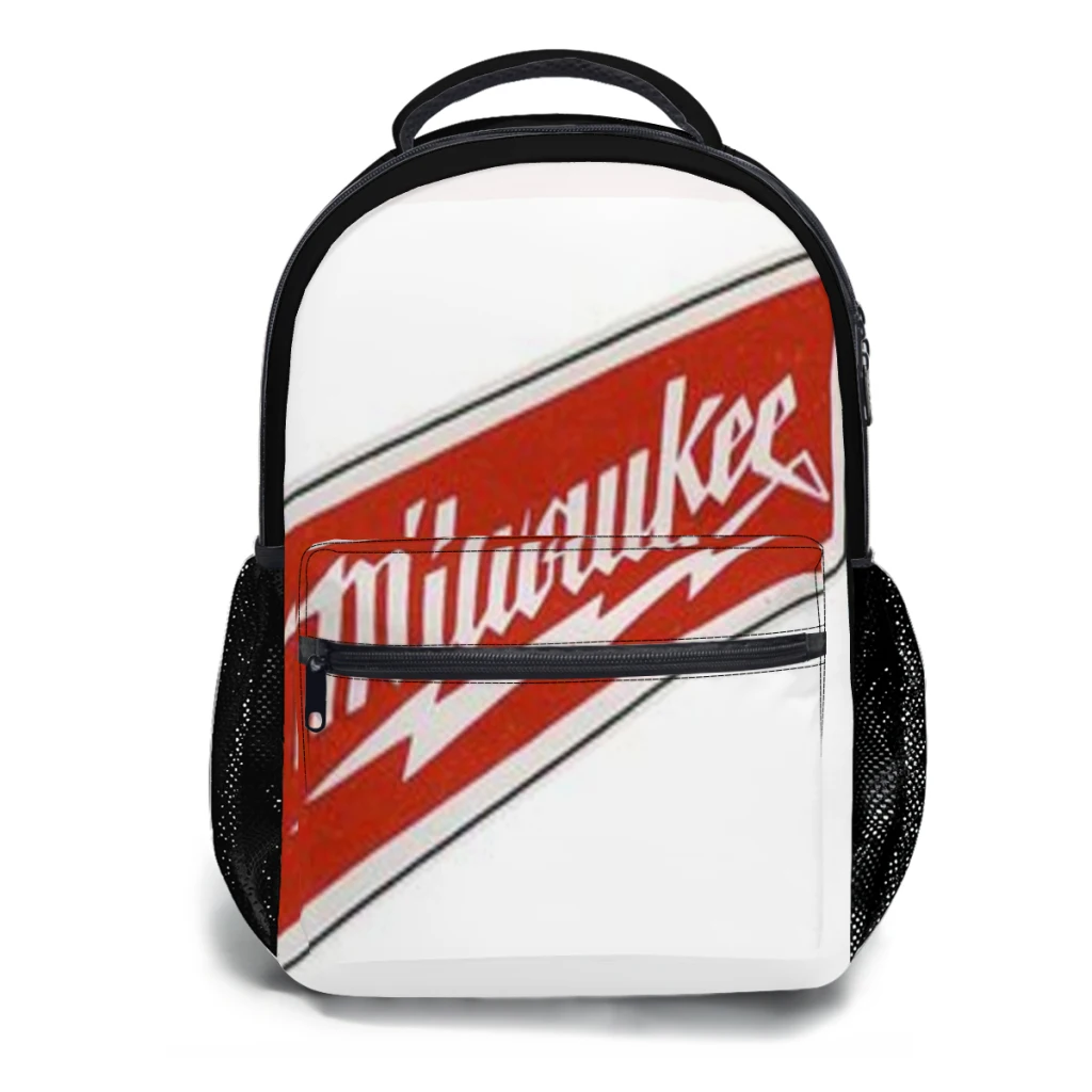 Mochila escolar Miilwaukee para niños, mochila para estudiantes de gran capacidad, mochila para estudiantes de secundaria de dibujos animados de 17 pulgadas