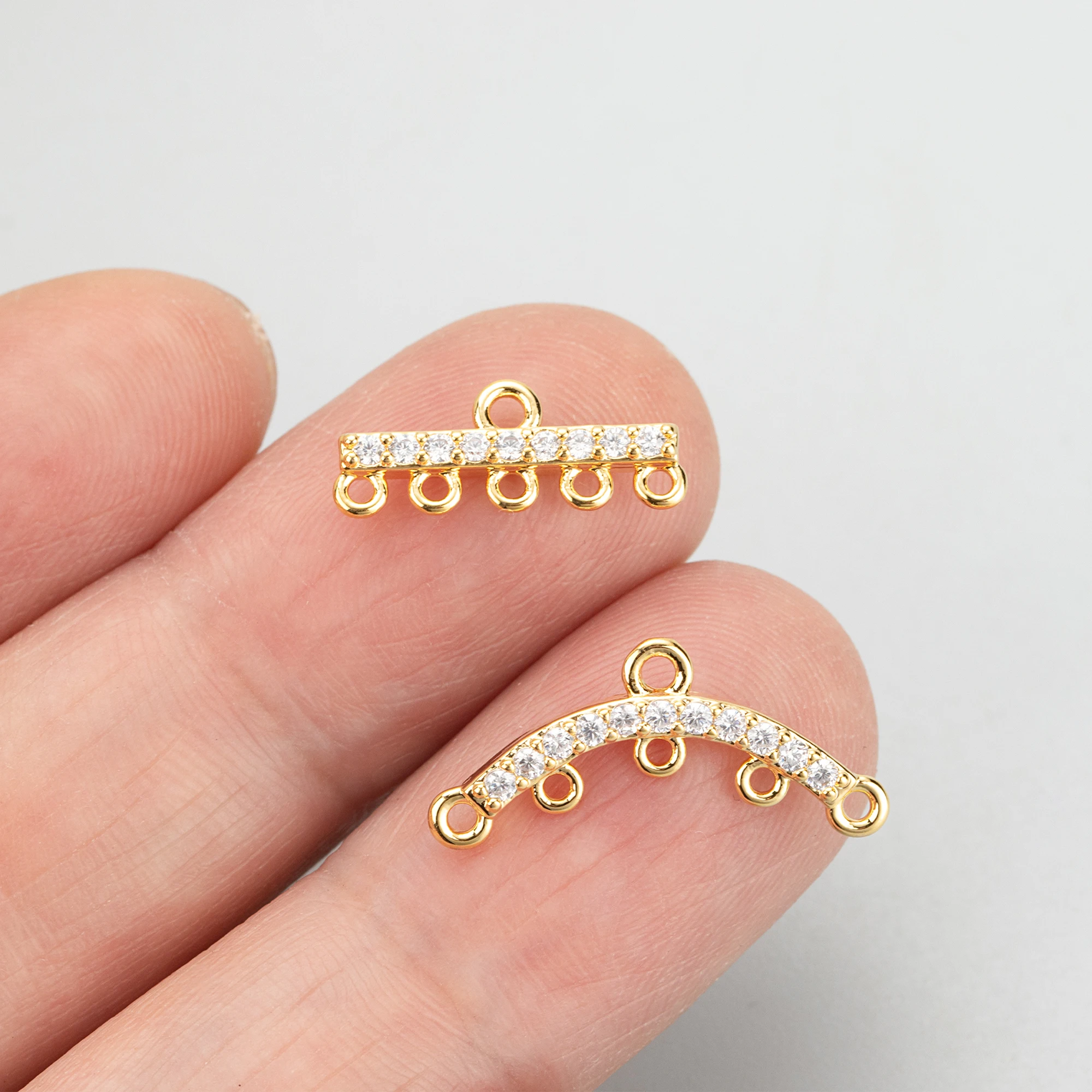 GUFEATHER,10pcs/lot,MG20,jewelry accessories,18k gold rhodium plated,copper,zircons,charms,rings,diy connector,jewelry making