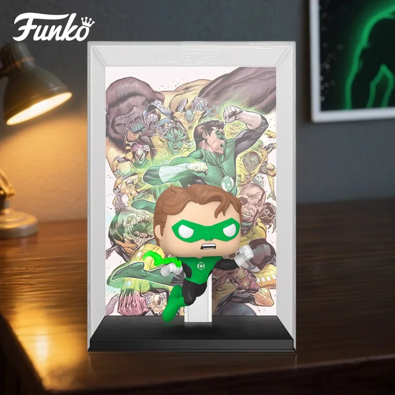 

Подлинное издание FUNKO POP 《Зеленый фонарь-Хел Джордан》Аниме Экшн Настольное украшение Орнамент Модель Игрушки Коллекционная модель