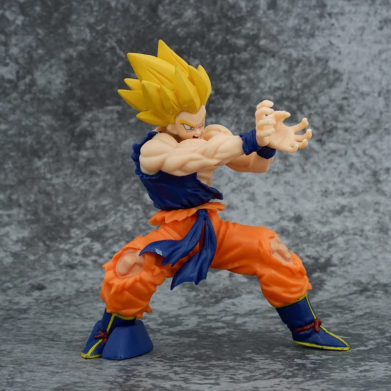 Dragon Ball Anime Super Saiyan Son Goku Action Figure Kamehameha Model Toy Desktop Ornament Gift