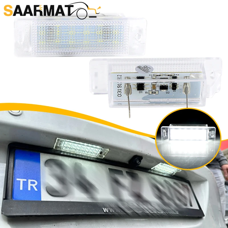 2pcs CANbus Led Number Plate Lamps For Opel/Vauxhall Astra F 1992-1998 Calibra 1989-1997 Rear License Plate Light Tail Tag Lamp
