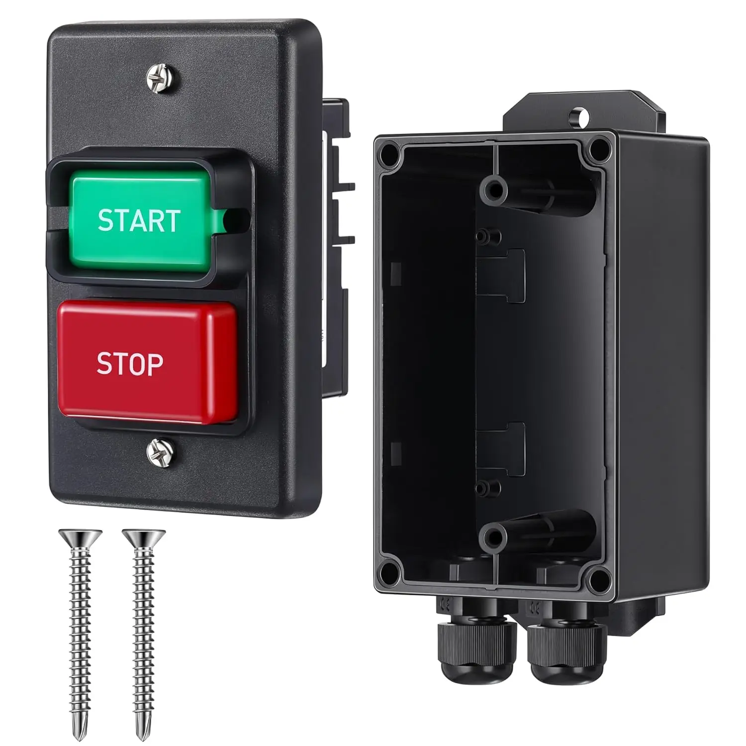 

Mechanical Switch 120V/230V Dual Voltage Single-Phase Switch With Deep Switch Box For Table Saws With Top Switch