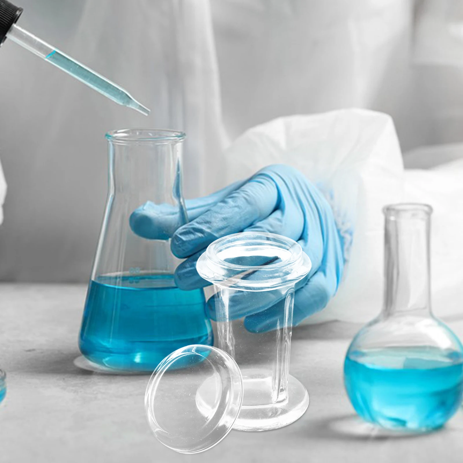 

2 Pcs Dyeing Vat Coplin Staining Tank Slide Jar Supplies Glass Clear Laboratory