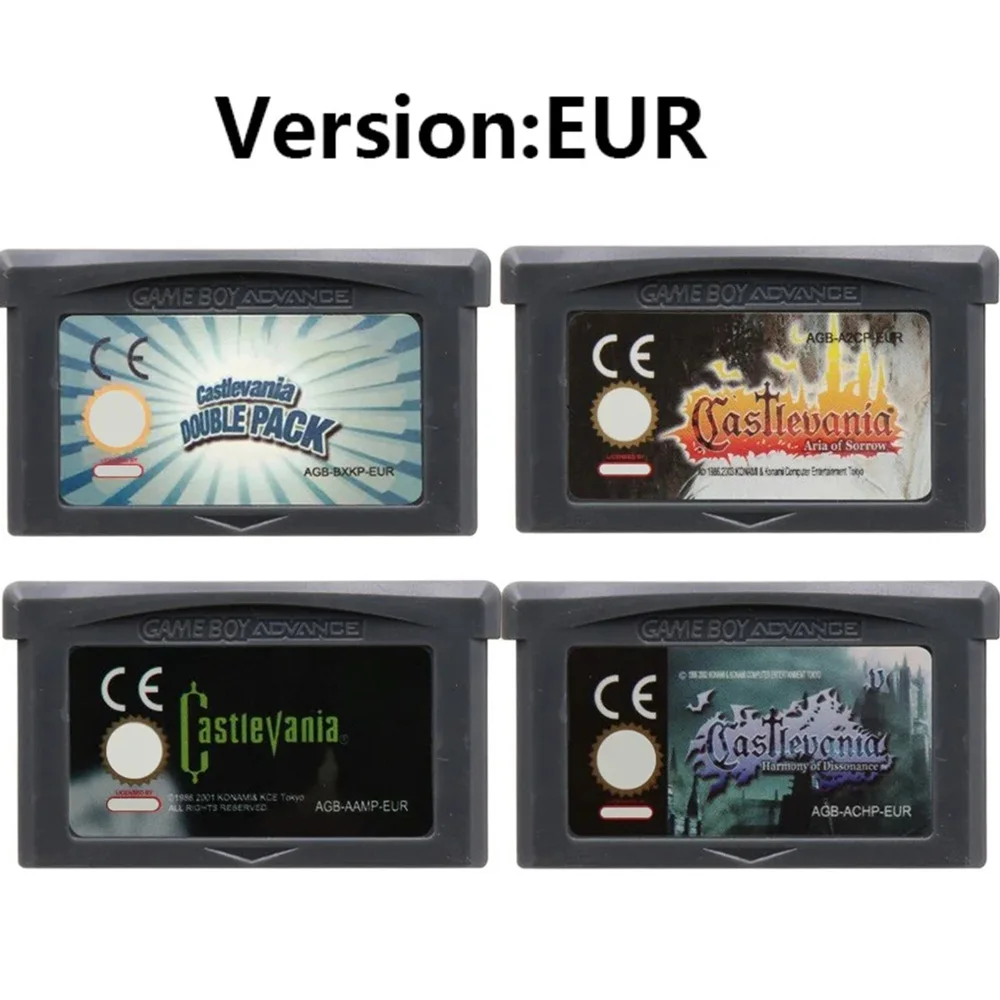 New Castlevania GBA Game Series Video Game Cartridge 32 Bit Game Console Memory Card Asia of Sorrow Dissonance for GBASP NDSL image 3