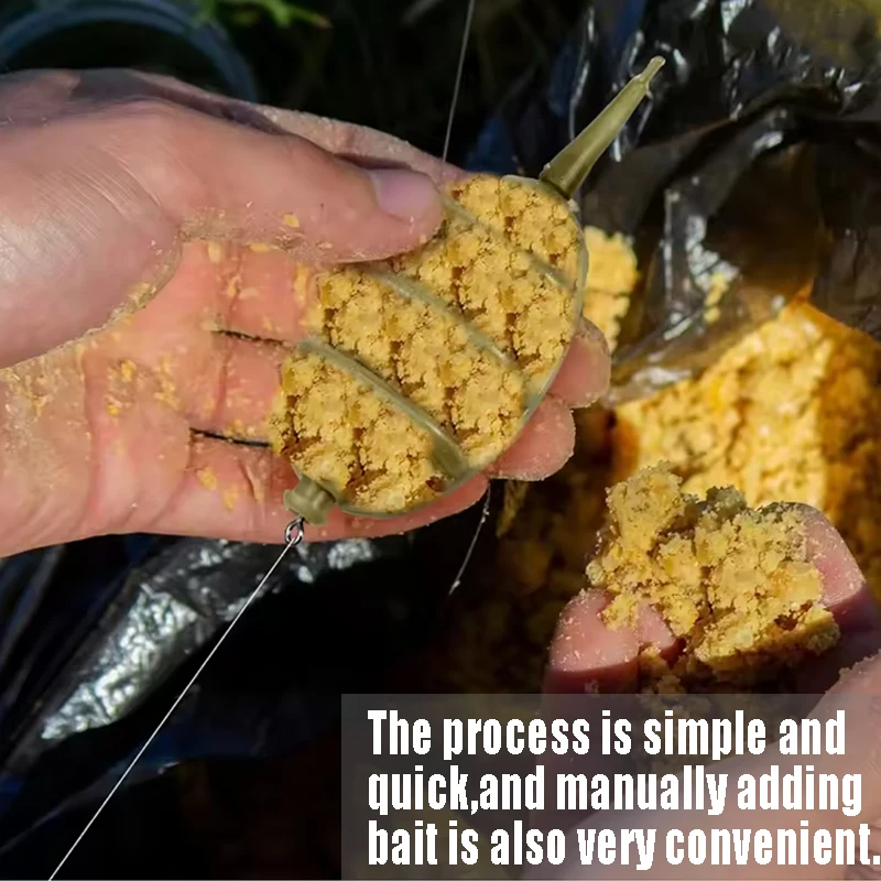 Inline Method Feeder Rigs Kit | 5 Pre-tied Weighted Feeders (20g-60g) | Carp Fishing Tackle for Beginners view 5