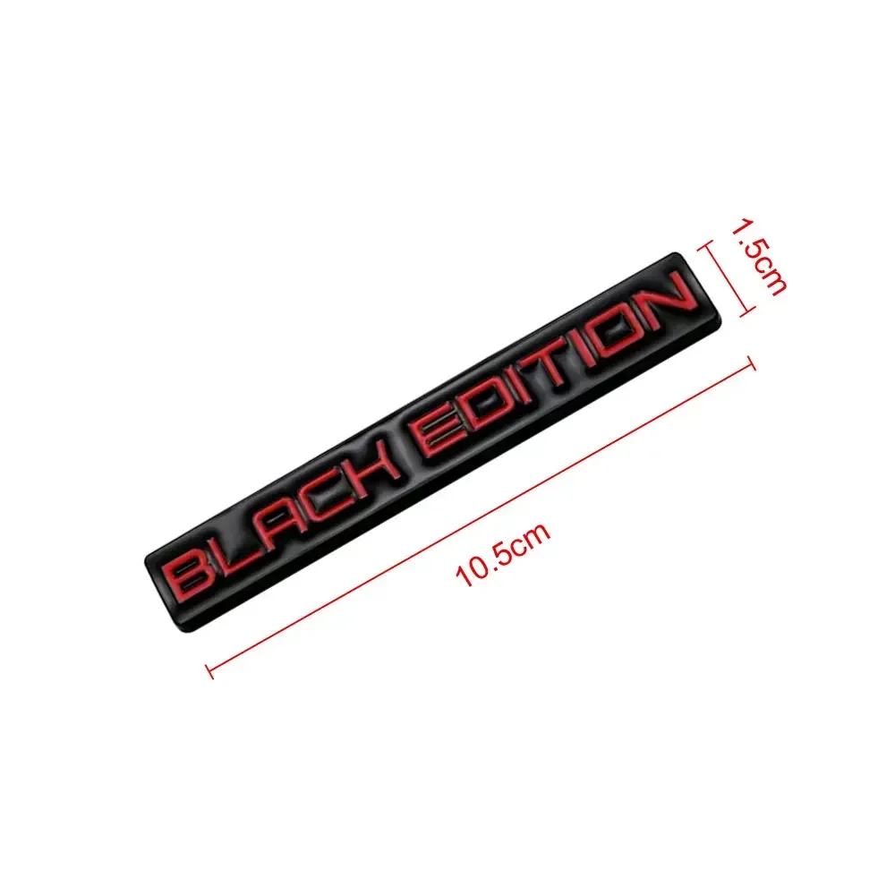 1Pc Car Body Universal Black Edition Emblem 3D Metal Badge Stickers for Car Truck Bike Car Stickers Car Exterior Accessories