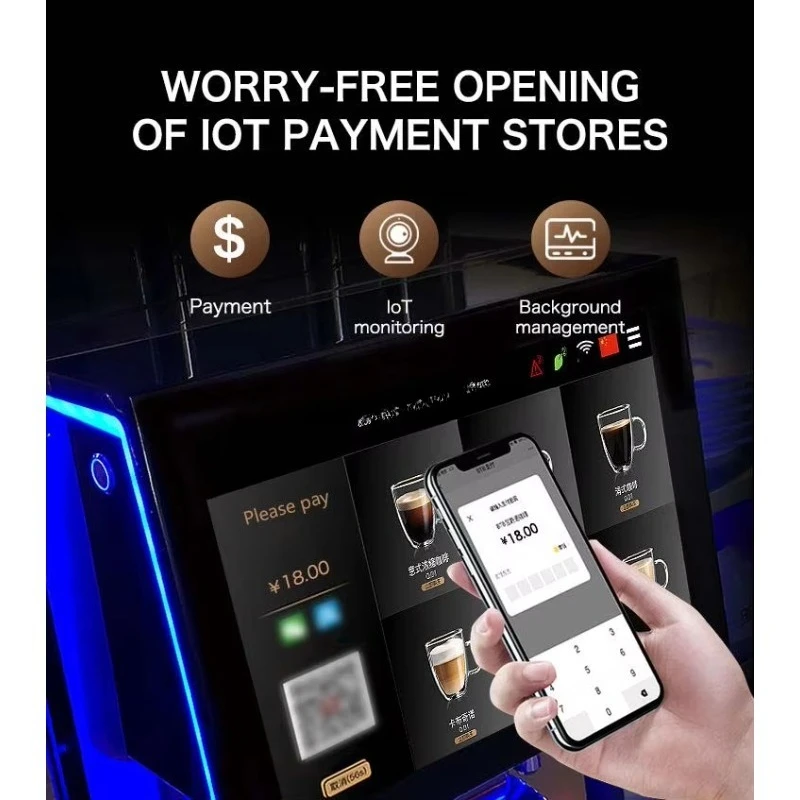 Bean to Cup 11 Inch Screen Touch Screen Coffee Machine Set Automatic with Espresso