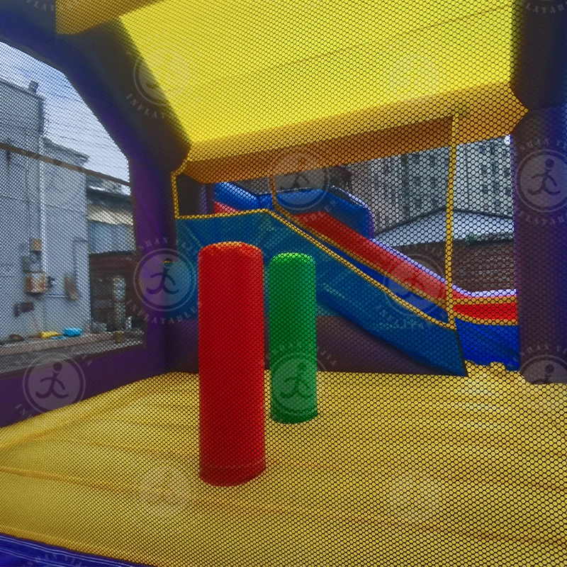 Heißer Verkauf Hause Hinterhof Große Outdoor Aufblasbare Hüpfburg Labyrinth Springen Hüpfburg Mit Rutsche