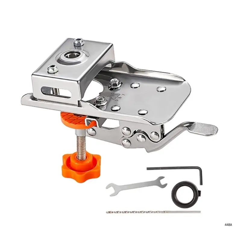 Woodworking 35mm Hinge Boring Auxiliary Stainless For Cabinets Hole Opening Positioning Hole Punching Aid Helper