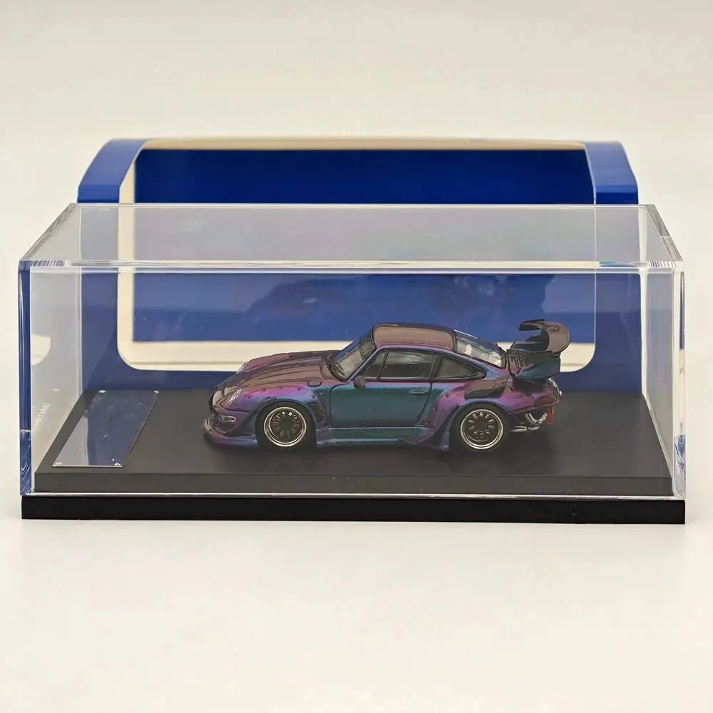

Модель SW 1/64 для 993 Racing Sports Classic: Низкопрофильный спойлер, фиолетовый, литая модель автомобиля, игрушка, подарок, коллекция