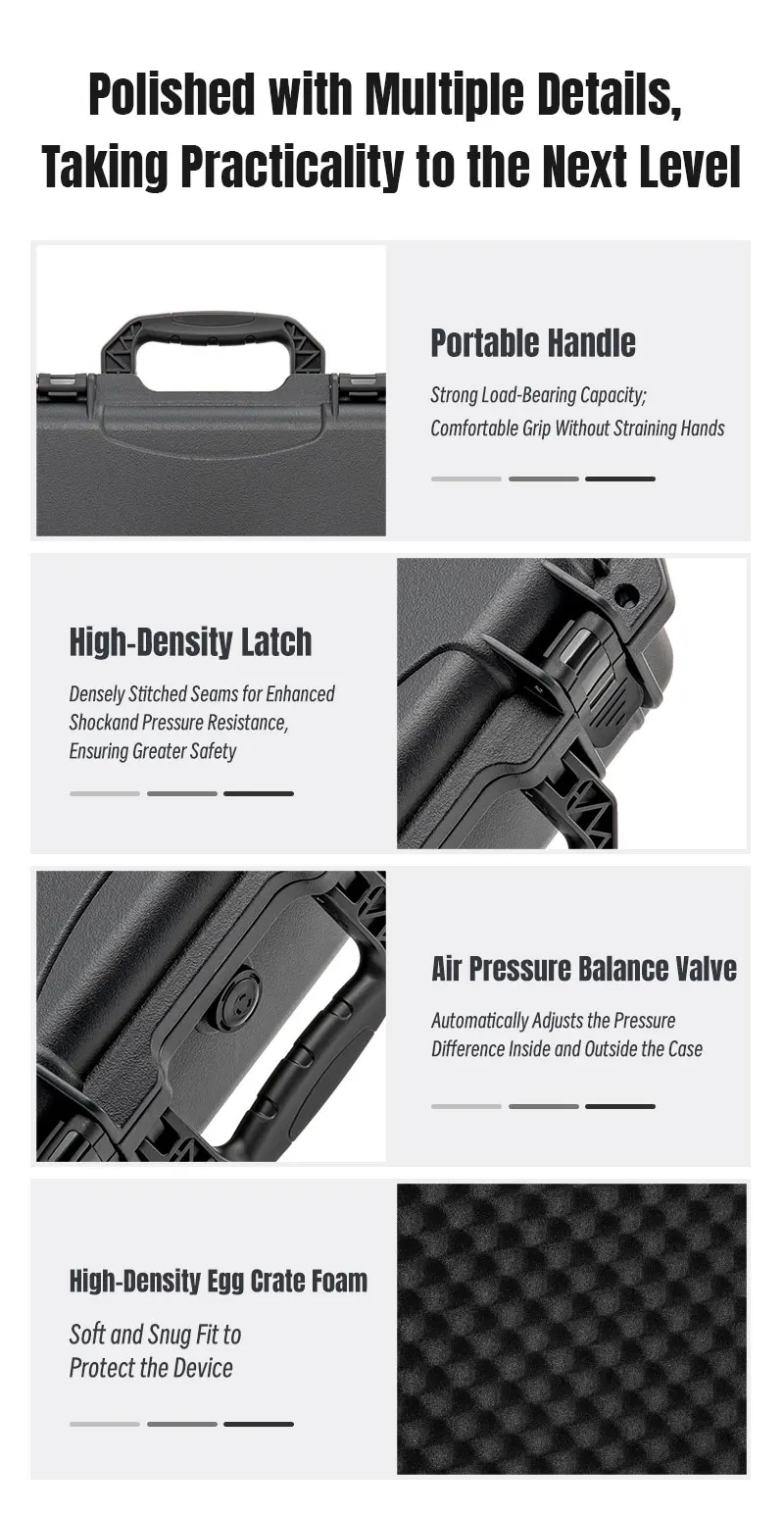 STARTRC PHOTO Hartschalenkoffer für DJI Osmo Action 6 Kamera-Zubehör, wasserdichte, doppelschichtige Reisetasche, schützend – Detail 9