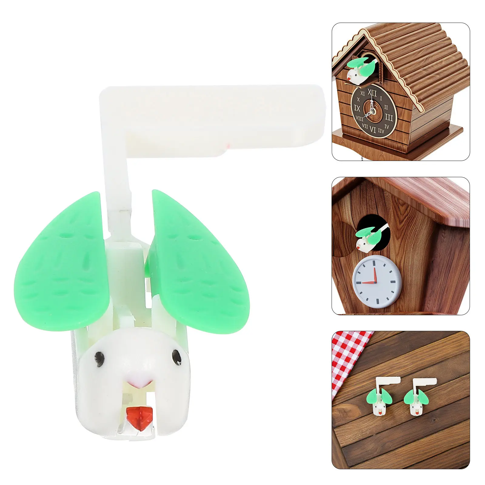 5Pcs Retro Cuckoo Wall Clock Bird Replacement Decorative Clock Parts Accessories Vintage Small Singing Bird Alarms
