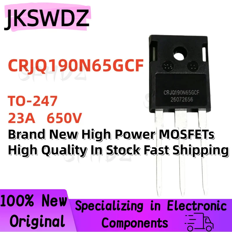 5/10/20PCS CRJQ190N65GCF TO-247 23A 650V Brand New High Power MOSFETs High Quality In Stock Fast Shipping