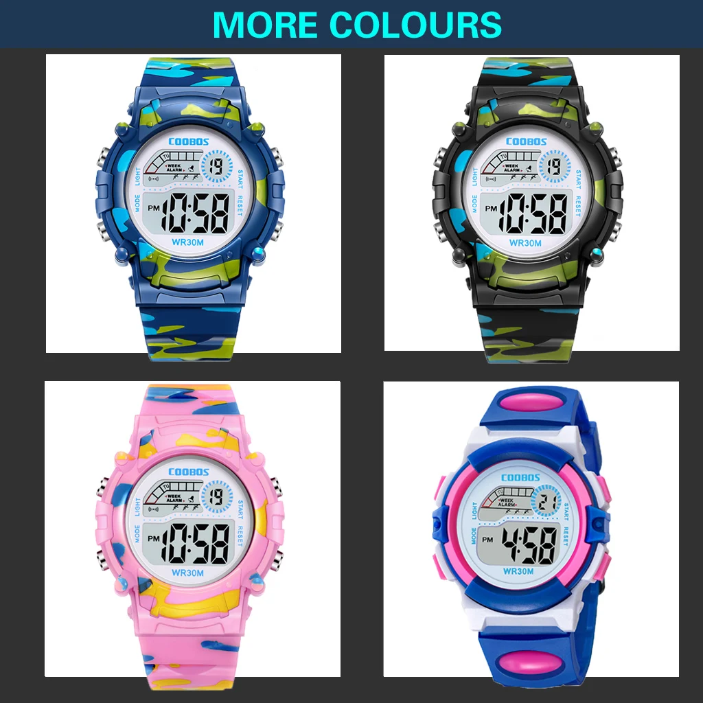 Reloj militar Digital para niño y niña, cronógrafo deportivo con alarma y fecha, luminoso, resistente al agua, electrónico para estudiante, novedad