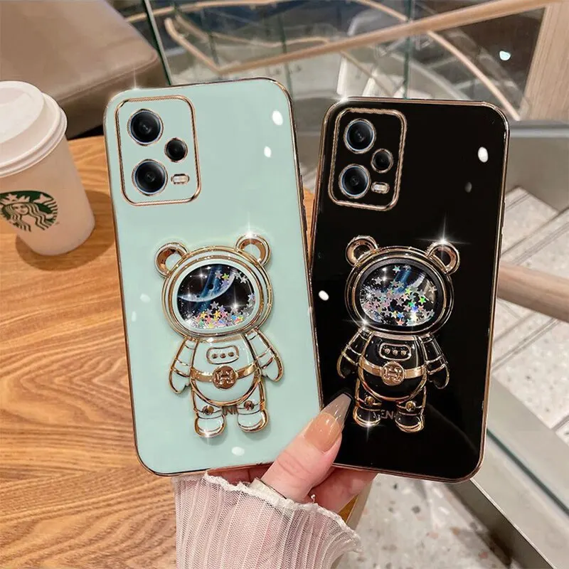 Etui na telefon Xiaomi Redmi Note 12 Redmi Note 11 Redmi Note 10 Redmi Note 9 Redmi Note 8 Quicksand Astronaut Holder Stand Cover