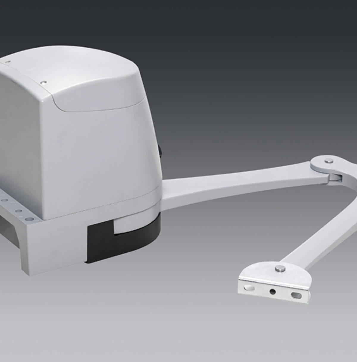 Side-mounted 90-degree automatic door opener, crank arm type high-power electric door closing device