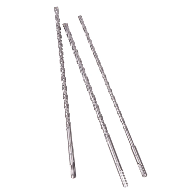 Foret Masculant SDS Plus, Tige pour Marteau Électrique, Carbure de Tungstène, Pointe Croisée, Diamètre de 8 à 12mm, 310mm de Long, 1PC