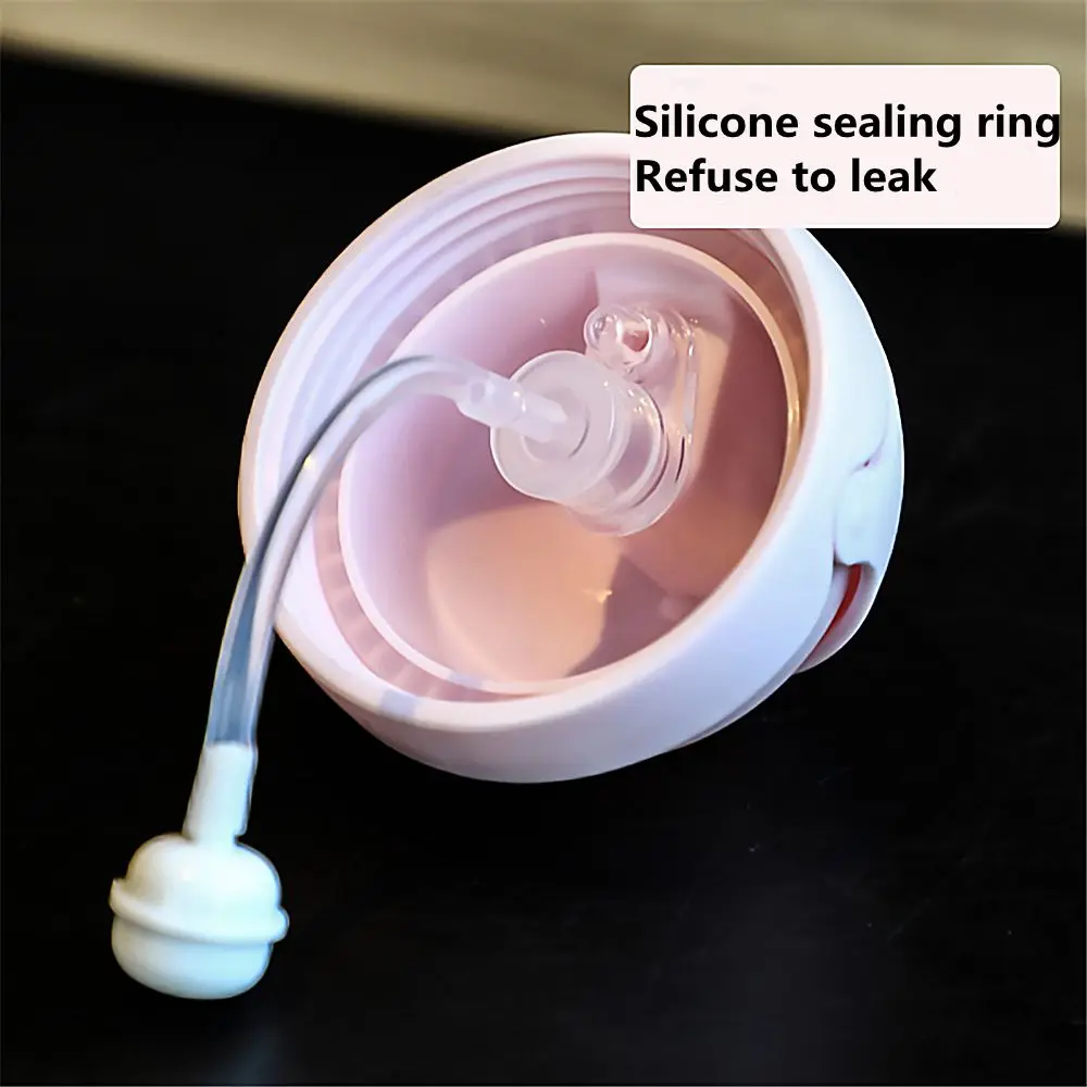 

Мультяшная обучающая чашка унисекс для малышей, 250 мл, чашки-непроливайки с соломенной гравитационной шариковой ручкой, чашка для кормления