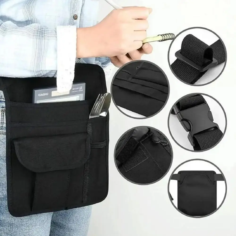 Cartera de Cintura Ajustable para Camarero, Accesorios Prácticos para Camareros, Bolsa para Delantal de Restaurante, Bolsa Multifuncional para Camareros, Bares, Cafeterías